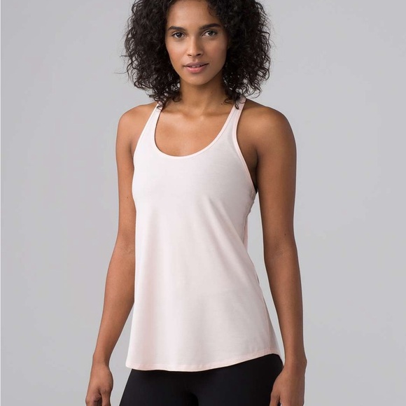 lululemon athletica Tops - Lululemon Tech Mesh Racerback Tank – Blush Pink – Size 6